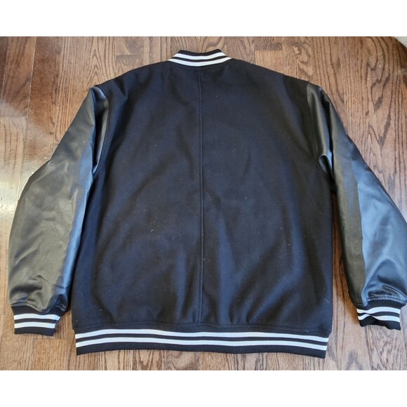 CSG Rally Varsity Jacket Mens 2XL Black White NWT - Picture 9 of 12